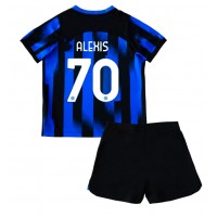 Camiseta Inter Milan Alexis Sanchez #70 Primera Equipación para niños 2023-24 manga corta (+ pantalones cortos)
